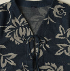 Indigo Base LeiLei Aloha Jacquard Cardigan