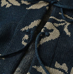 Indigo Base LeiLei Aloha Jacquard Cardigan