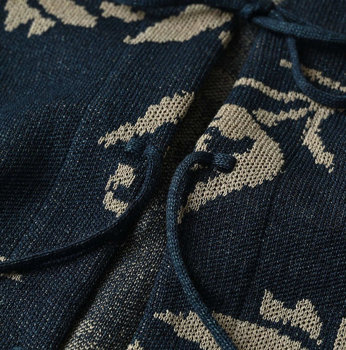Indigo Base LeiLei Aloha Jacquard Cardigan