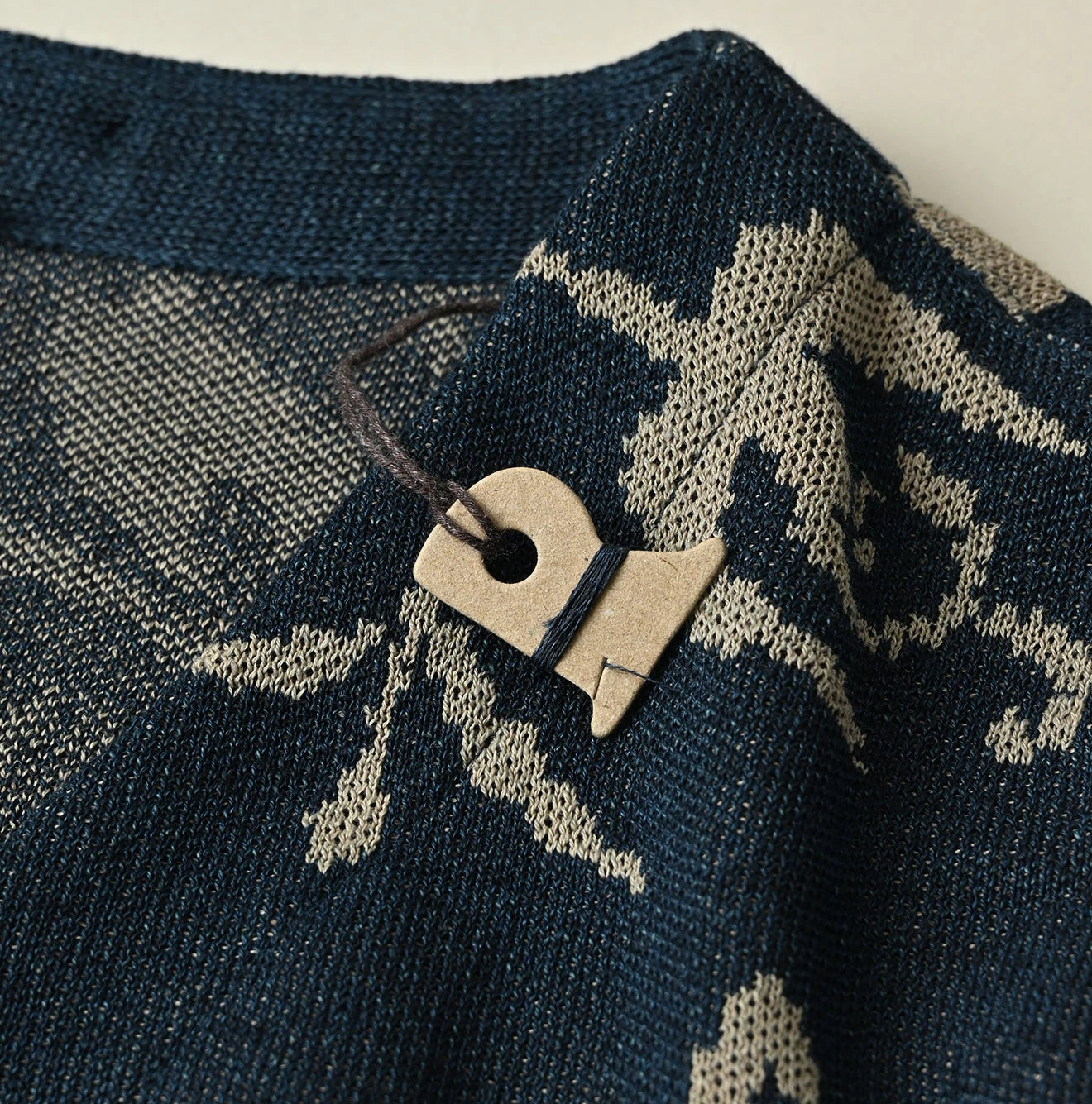 Indigo Base LeiLei Aloha Jacquard Cardigan