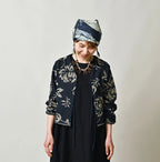 Indigo Base LeiLei Aloha Jacquard Cardigan