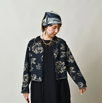 Indigo Base LeiLei Aloha Jacquard Cardigan