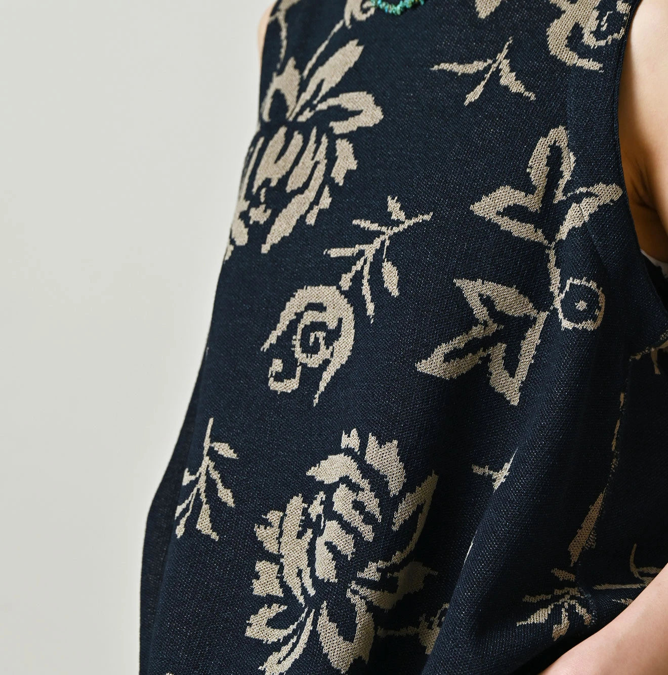 Indigo Base LeiLei Aloha Jacquard Camisole