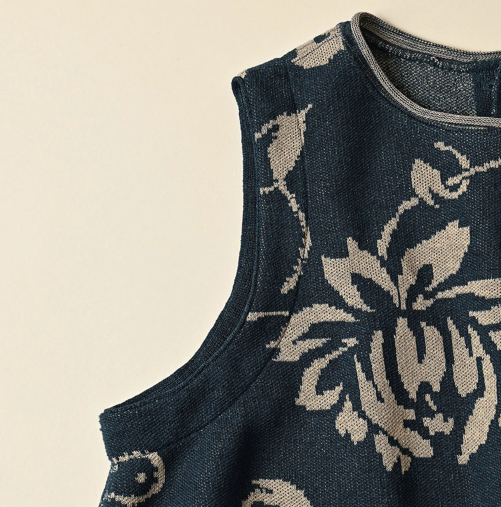 Indigo Base LeiLei Aloha Jacquard Camisole
