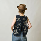 Indigo Base LeiLei Aloha Jacquard Camisole