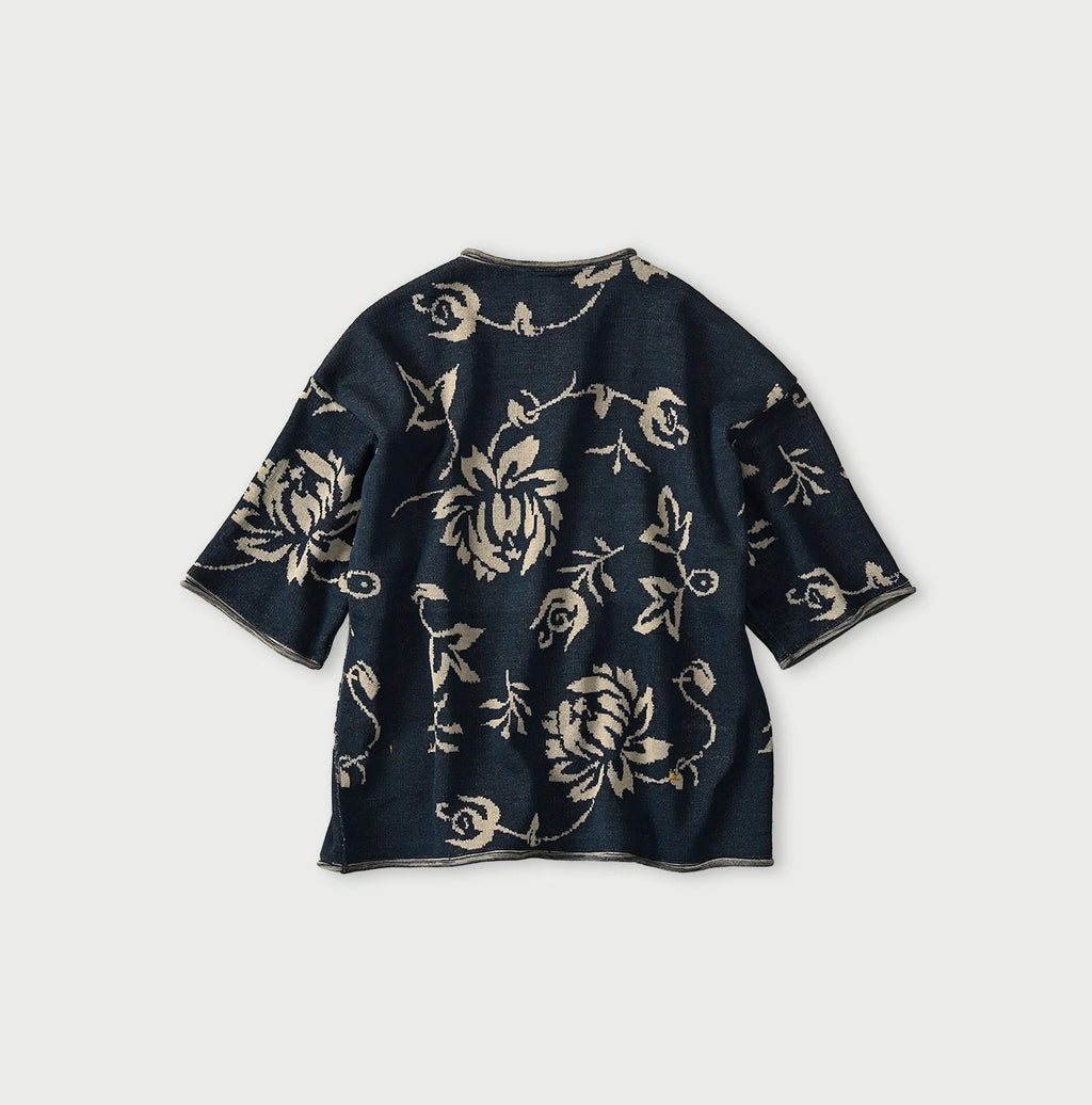 Indigo Base LeiLei Aloha Jacquard T-shirt