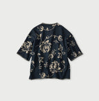 Indigo Base LeiLei Aloha Jacquard T-shirt
