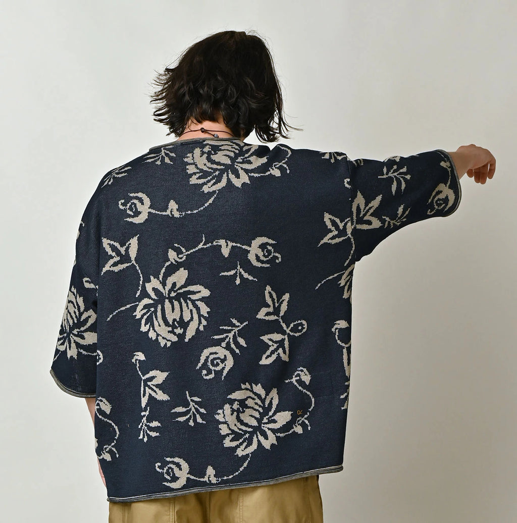Indigo Base LeiLei Aloha Jacquard T-shirt