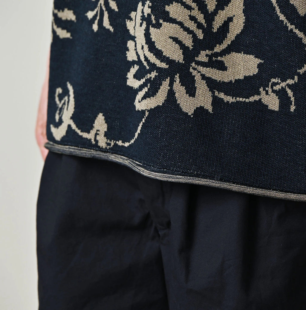 Indigo Base LeiLei Aloha Jacquard T-shirt