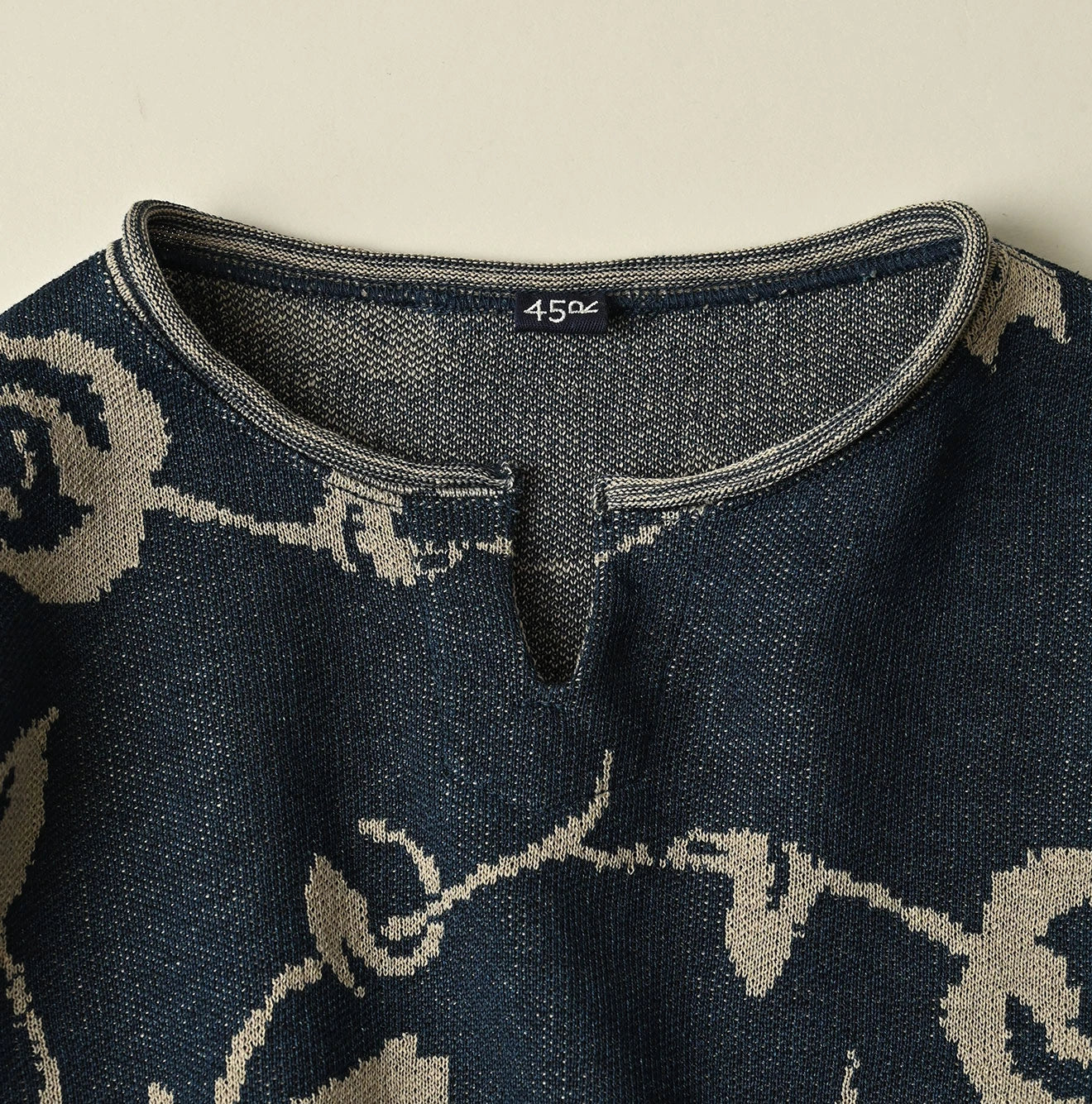 Indigo Base LeiLei Aloha Jacquard T-shirt