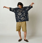 Indigo Base LeiLei Aloha Jacquard T-shirt