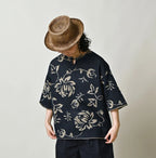 Indigo Base LeiLei Aloha Jacquard T-shirt
