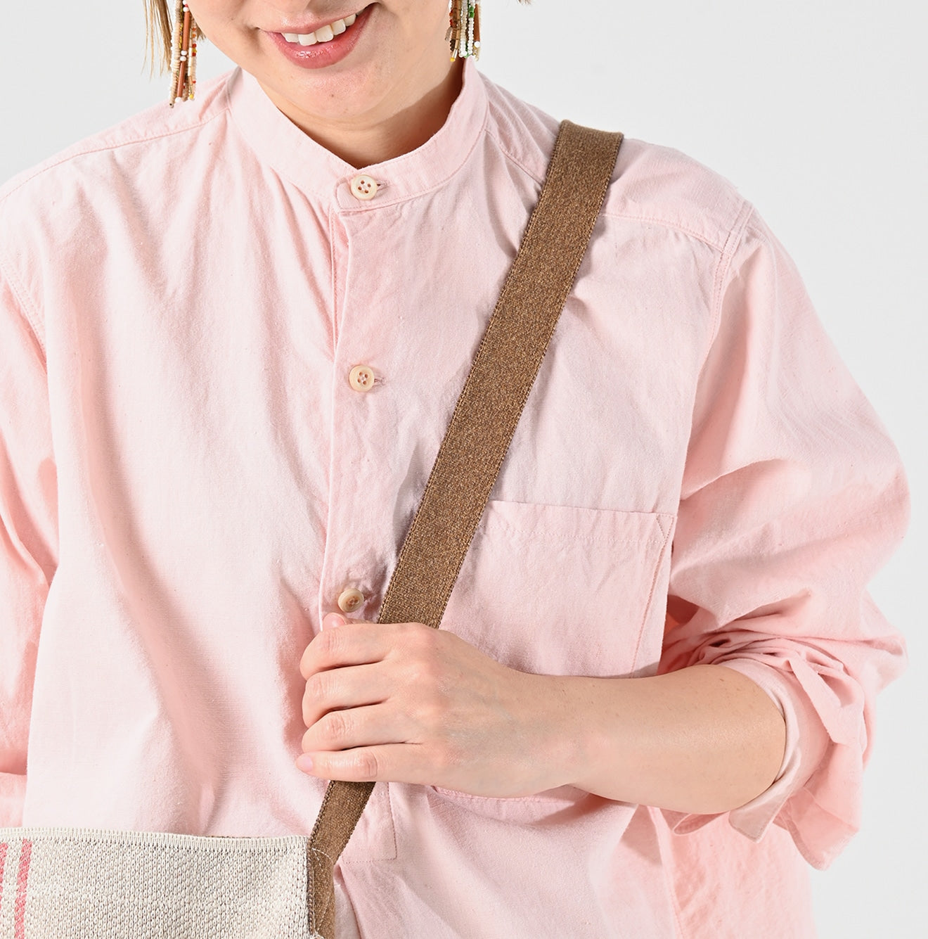 Jacquard Striped Bag Detail