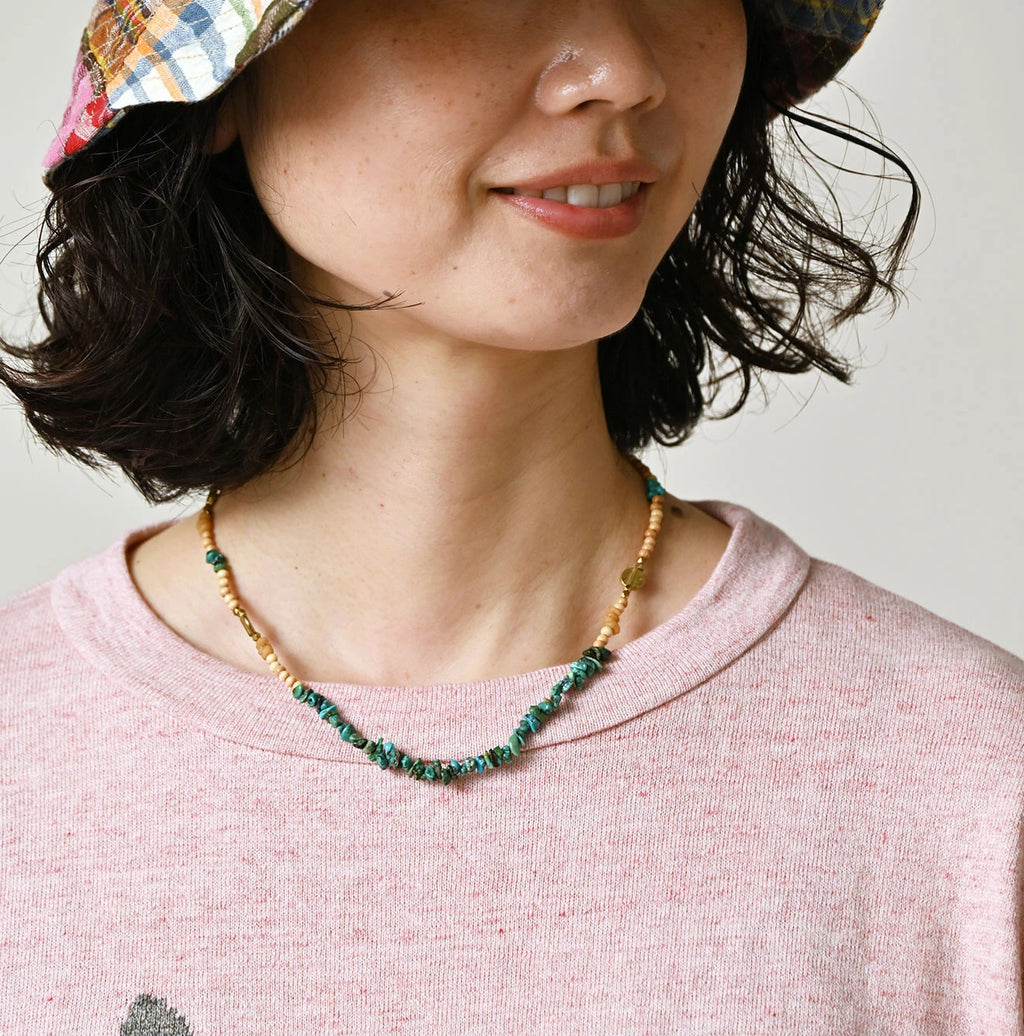 Turquoise x Antique Beads Necklace