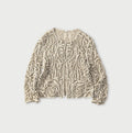 Linen Ribbon Battenberg Embroidery Bolero