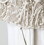 Linen Ribbon Battenberg Embroidery Bolero