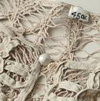 Linen Ribbon Battenberg Embroidery Bolero