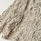 Linen Ribbon Battenberg Embroidery Bolero