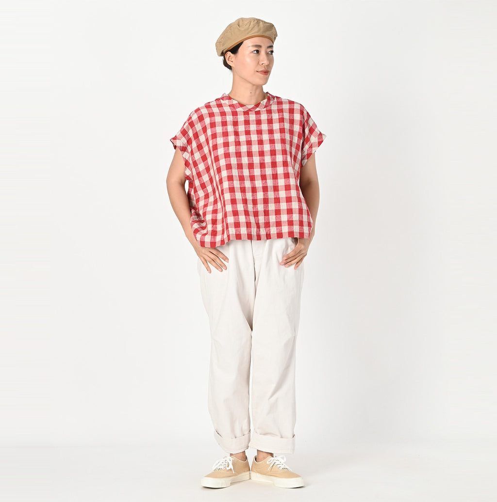 Indian Linen Gingham M Shirt