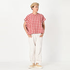 Indian Linen Gingham M Shirt