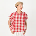 Indian Linen Gingham M Shirt