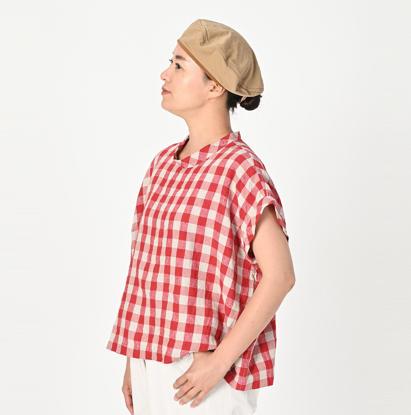 Indian Linen Gingham M Shirt