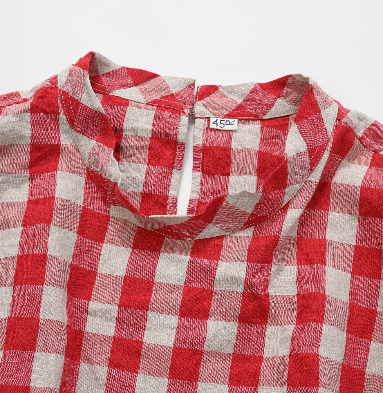 Indian Linen Gingham M Shirt