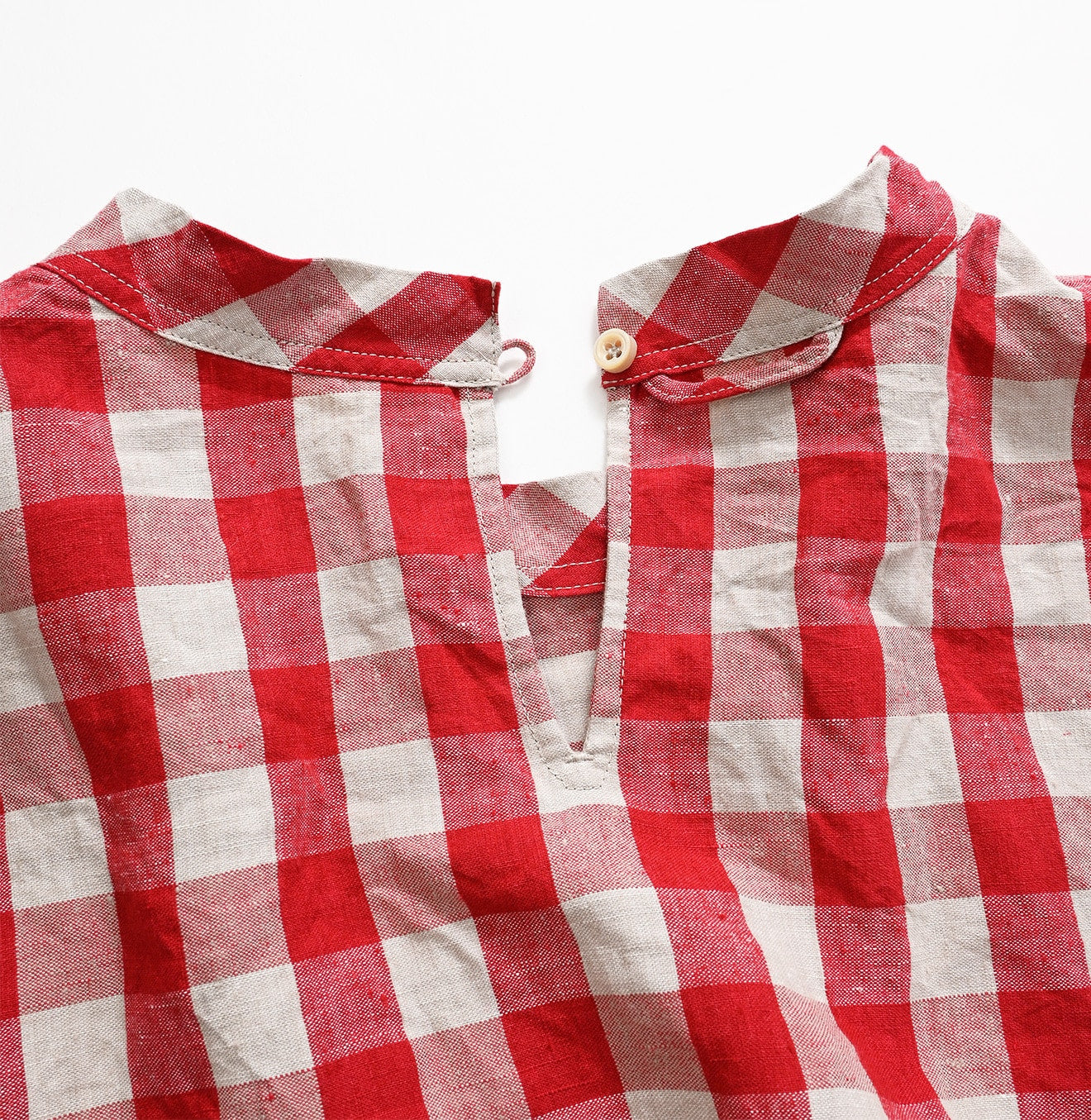 Indian Linen Gingham M Shirt