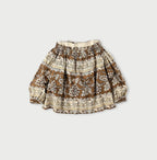 Sarasa Block Print Puff Blouse
