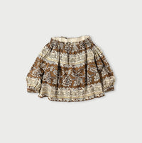 Sarasa Block Print Puff Blouse