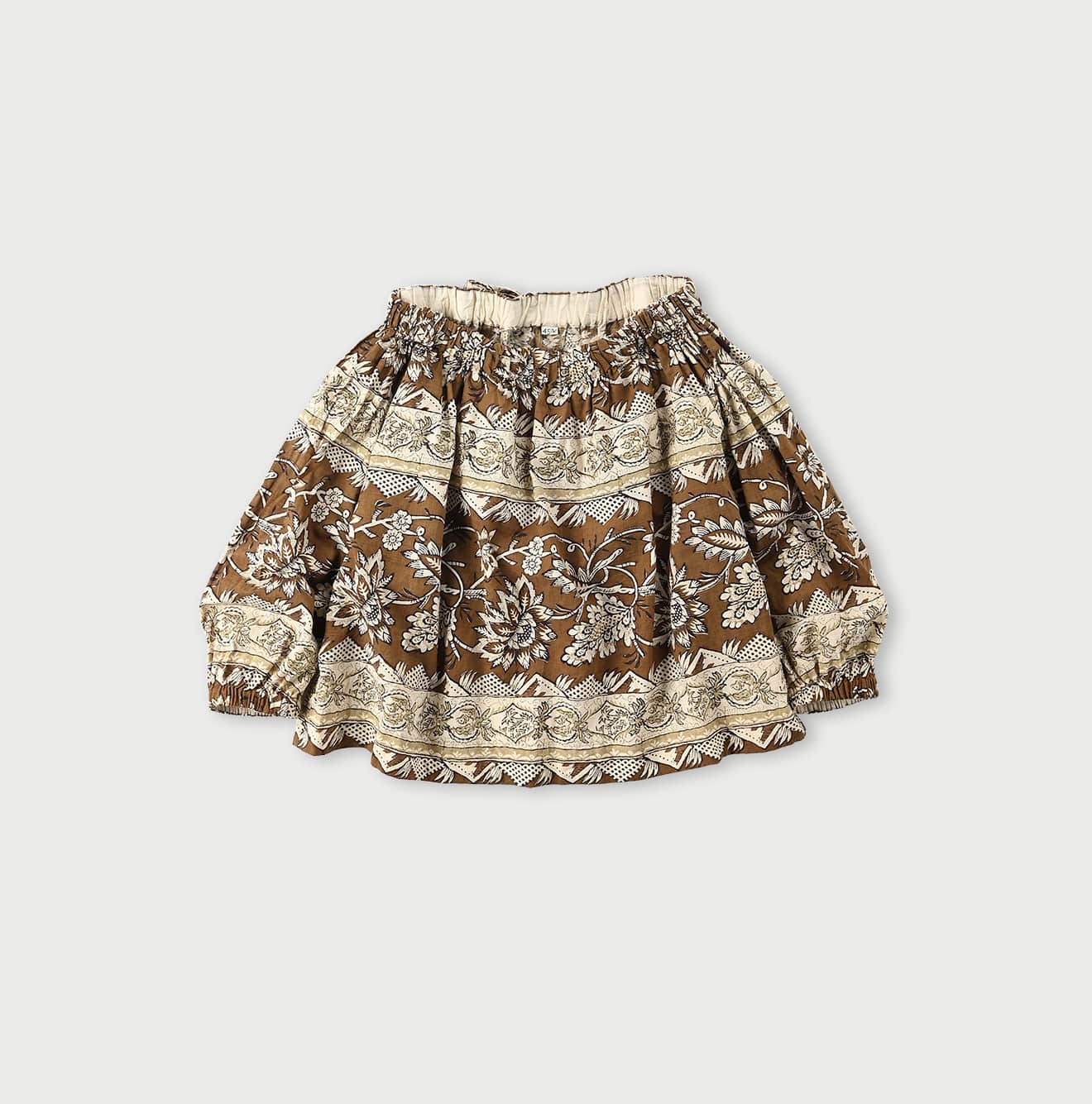 Sarasa Block Print Puff Blouse