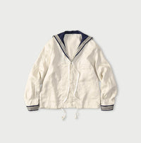Linen Sateen Sailor Blouse