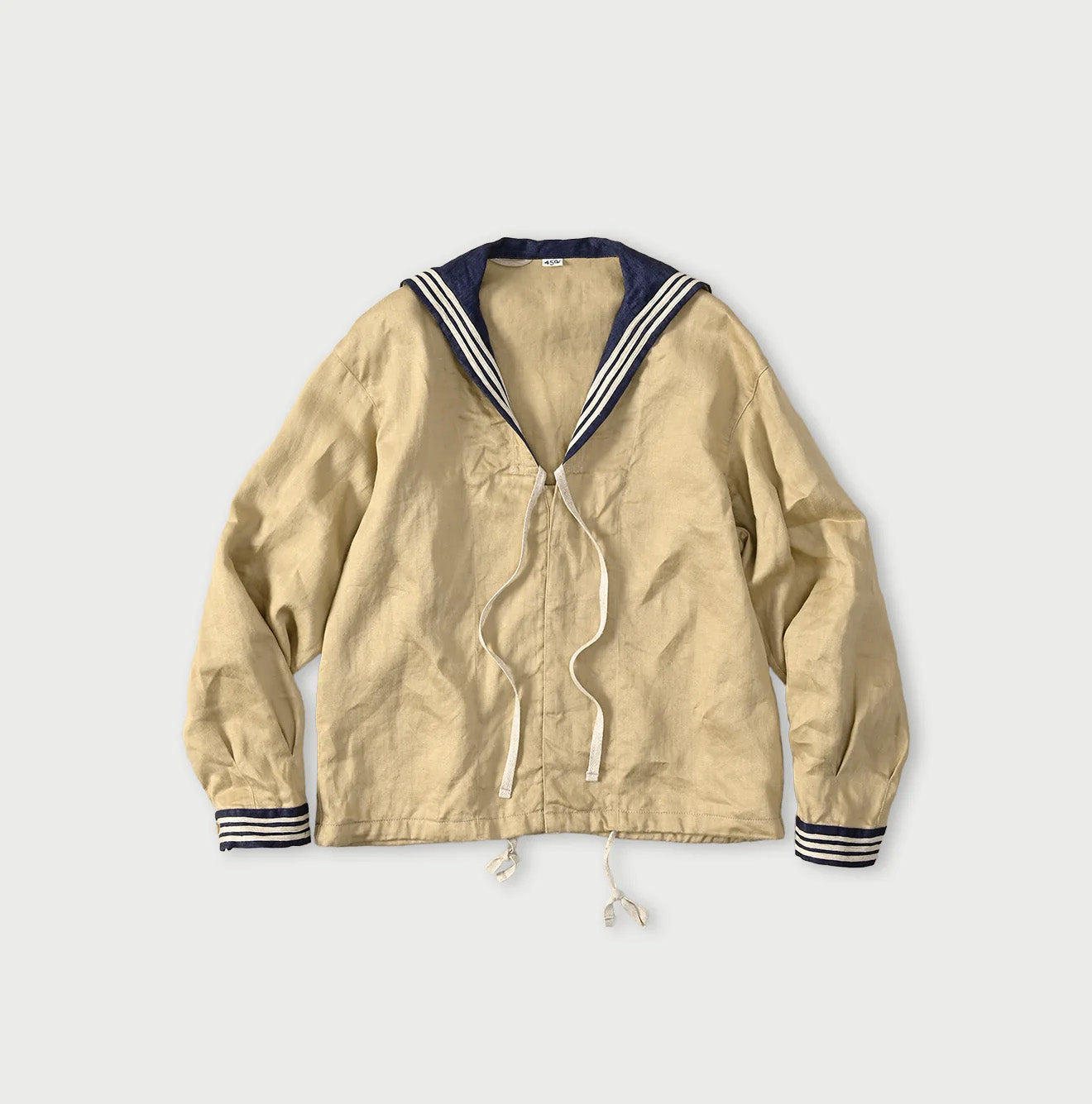 Linen Sateen Sailor Blouse