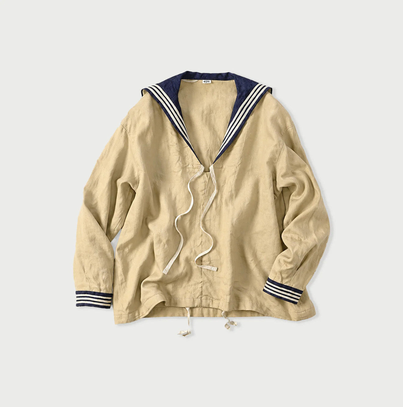 Linen Sateen Sailor Blouse