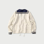 Linen Sateen Sailor Blouse