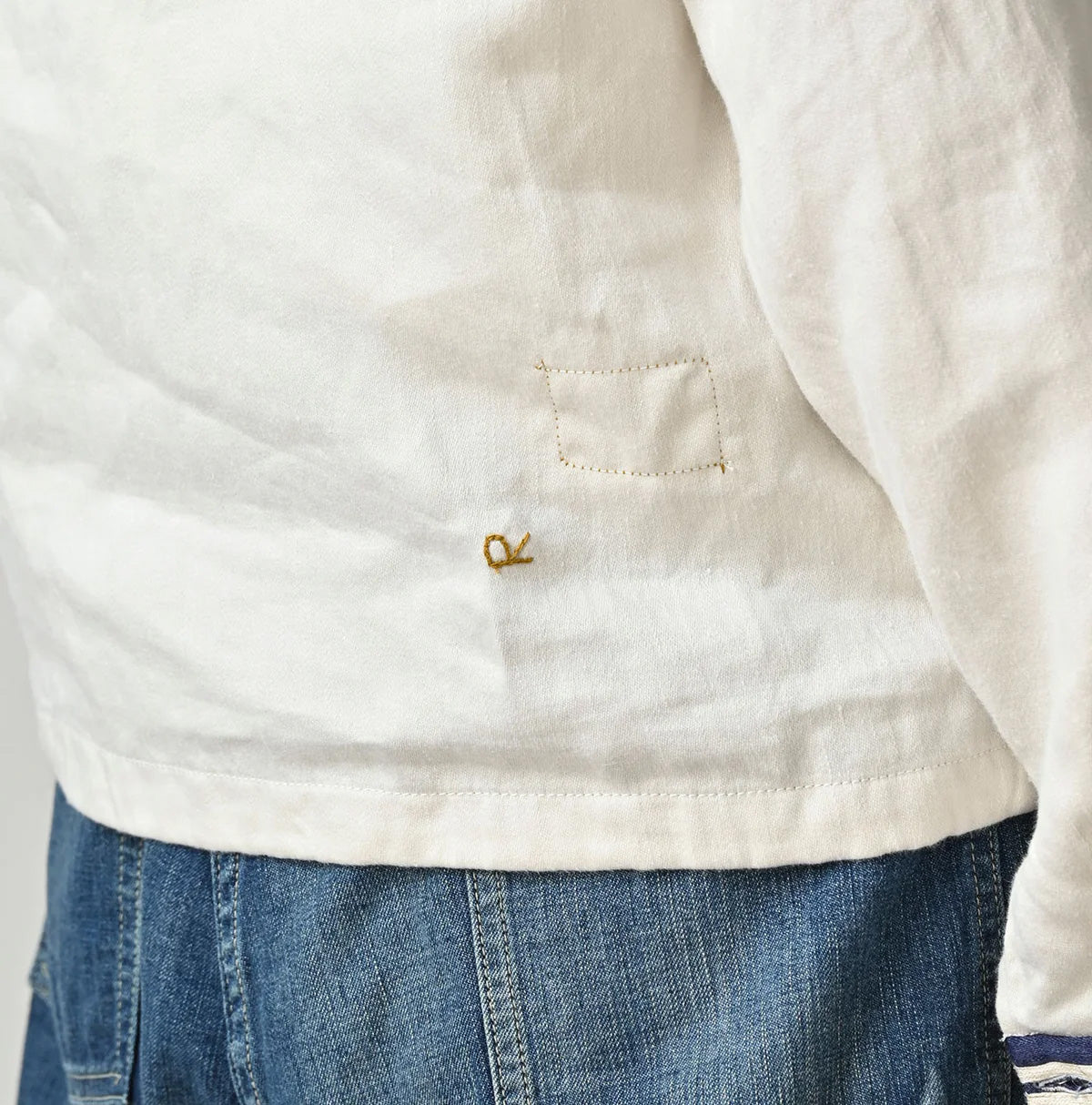 Linen Sateen Sailor Blouse