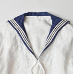 Linen Sateen Sailor Blouse