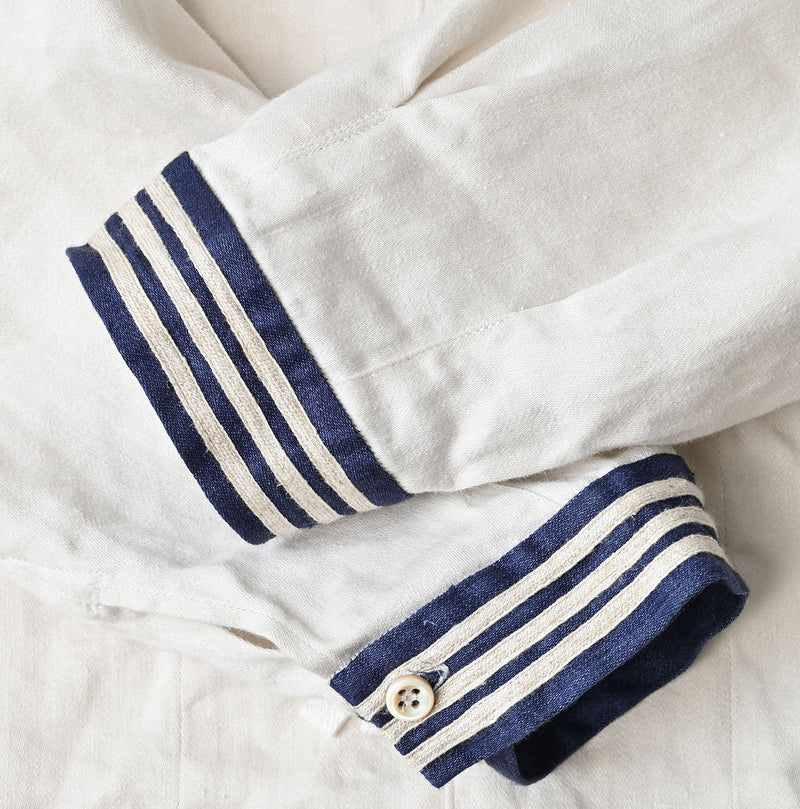 Linen Sateen Sailor Blouse
