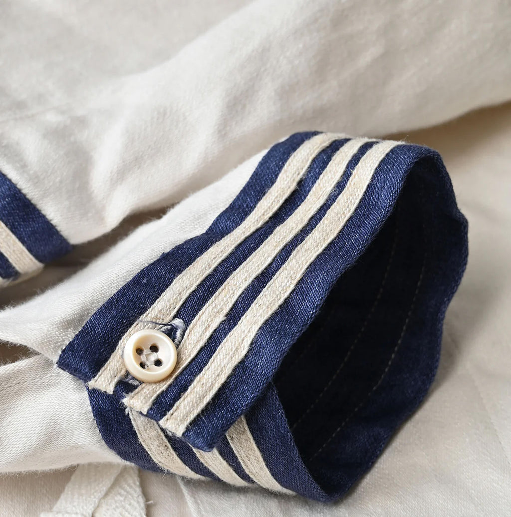 Linen Sateen Sailor Blouse