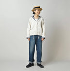 Linen Sateen Sailor Blouse