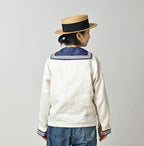 Linen Sateen Sailor Blouse