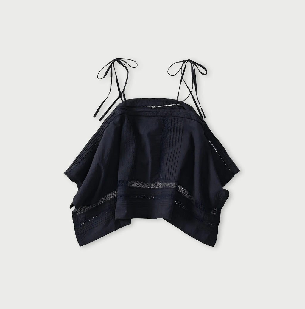 Indian Khadi Pintuck Lace Multi Camisole