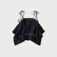 Indian Khadi Pintuck Lace Multi Camisole
