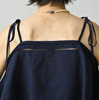 Indian Khadi Pintuck Lace Multi Camisole