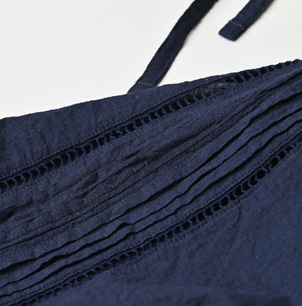 Indian Khadi Pintuck Lace Multi Camisole