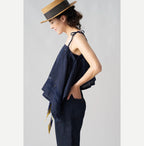 Indian Khadi Pintuck Lace Multi Camisole