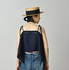 Indian Khadi Pintuck Lace Multi Camisole