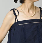 Indian Khadi Pintuck Lace Multi Camisole