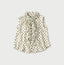 Gauze Polka Dots Print Frill Sleeveless Top