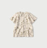 Linen Breezy Campanula Print Tuck Collar Blouse
